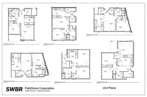 Floor plan for 1 bed, 1 bath, 742 sqft